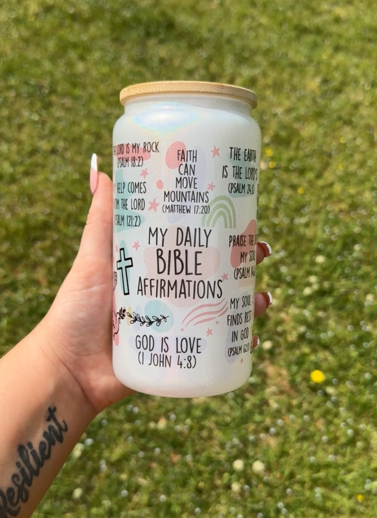 Daily Bible Affirmations  16oz. Tumbler